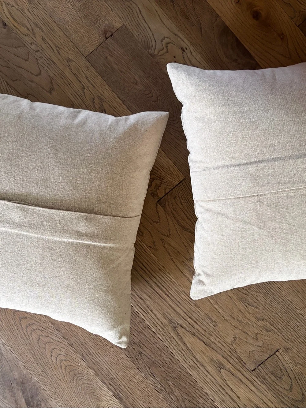 SET 2 Pottery Barn Corin Embroidered Pillow natural Pillows with down inserts